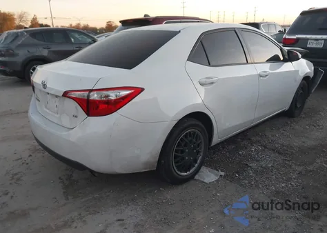 2016 Toyota Corolla Le z USA, uszkodzony, nr VIN 5YFBURHE8GP474134